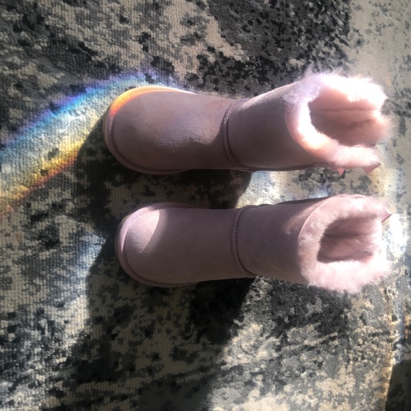 Pink Bailey Bow Ugg Boot - Picture 2 of 5